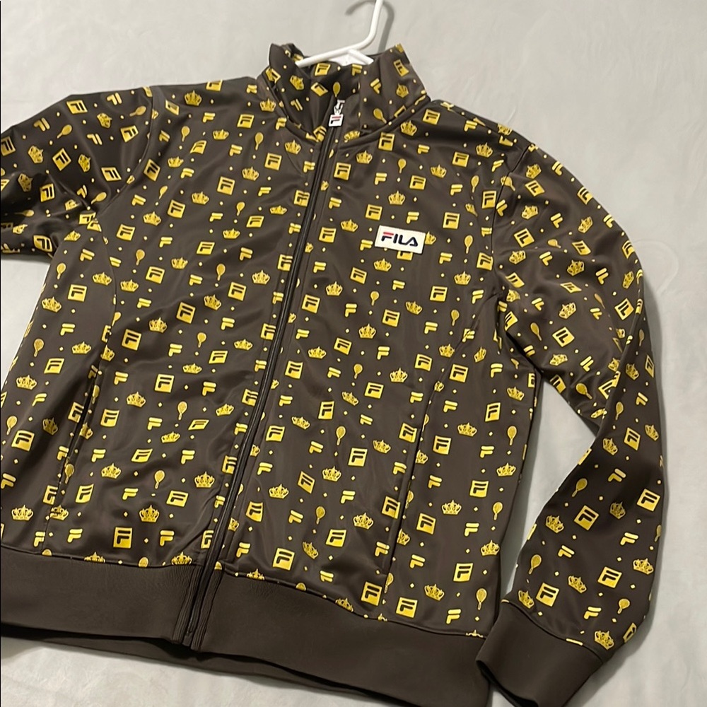 Fila Brown and Yellow Patterned Jacket